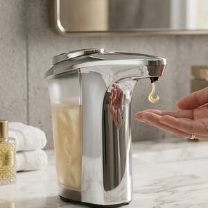 Automatic Touchless Soap Dispenser - Silver & Clear
